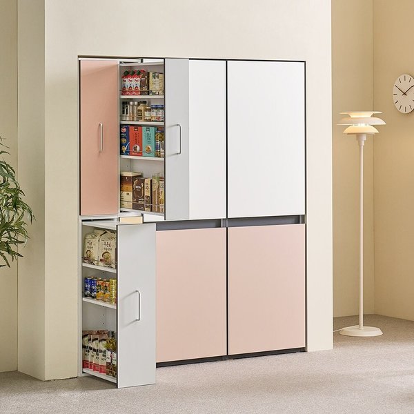 보루네오 엘리브 라인 300 높은 슬라이딩 틈새 수납장 일반형 bk282