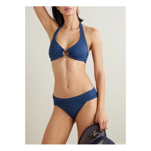 멜리사 오다바시 브뤼셀 장식 언더와이어 비키니 탑 블루 1647597352552496