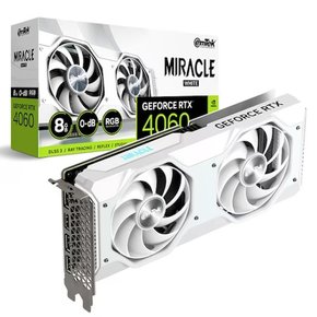 지포스 RTX 4060 MIRACLE WHITE D6 8GB