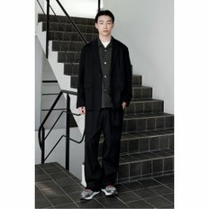 [snug] pleats 1-button jacket (set-up)_CWJAM24445BKX