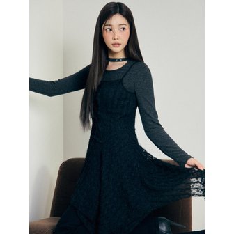 에고이스트 언발란스 레이스 레이어드 원피스 ER4WO160