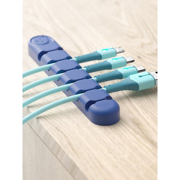 전선 고정 6구 컴퓨터 책상 케이블 선 정리 홀더