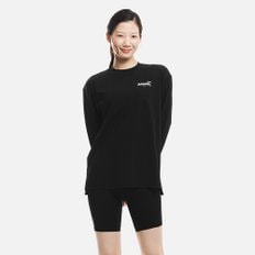 우먼 루즈핏 아트웍 래쉬가드 블랙  (B6SWWRG002BLK)