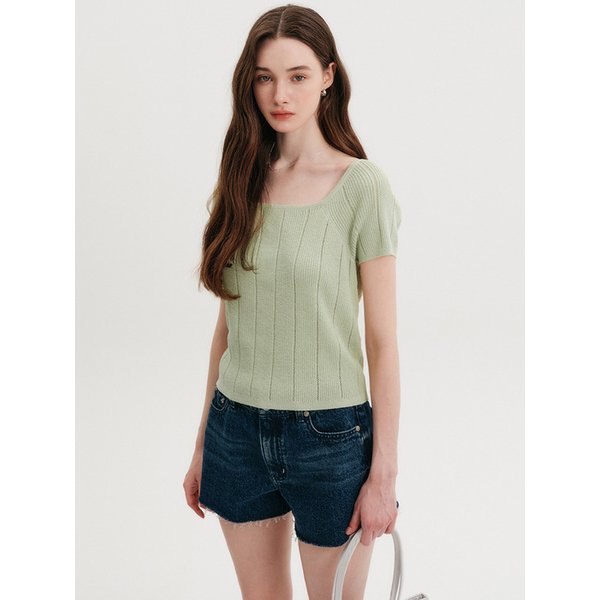 튜니 스트링 스퀘어 넥 니트 / TUNY STRING SQUARE NECK KNIT_3colors