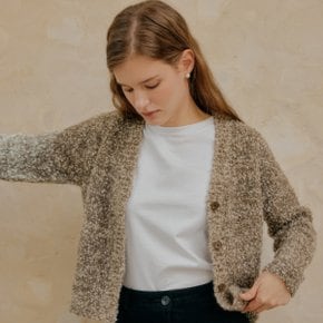 BOUCLE CARDIGAN_BROWN