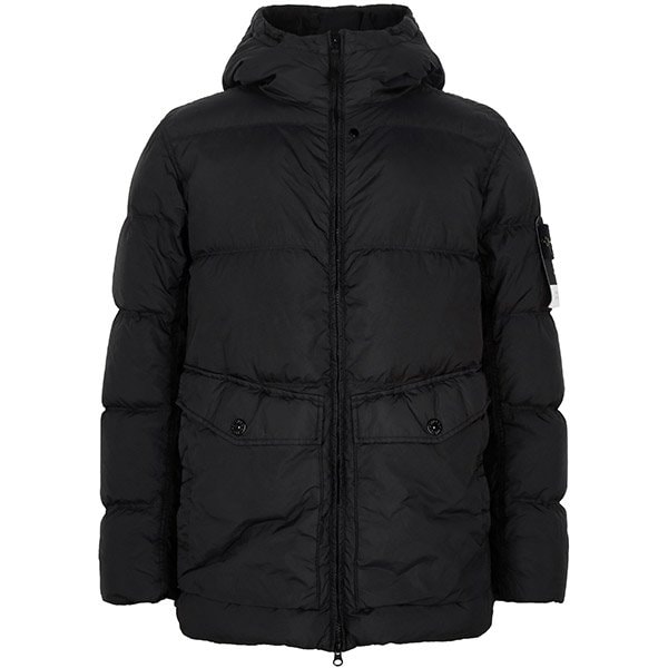 [부산점] 미세하자 스톤아일랜드 25FW 블랙 가먼트다잉 크링클랩스 덕 다운 자켓 154100011 S0A23 V0029