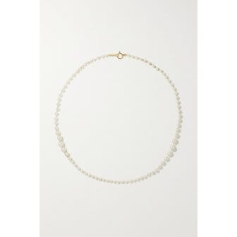 MIZUKI 미즈키 14-karat Gold Pearl Necklace 골드 46376663162746145
