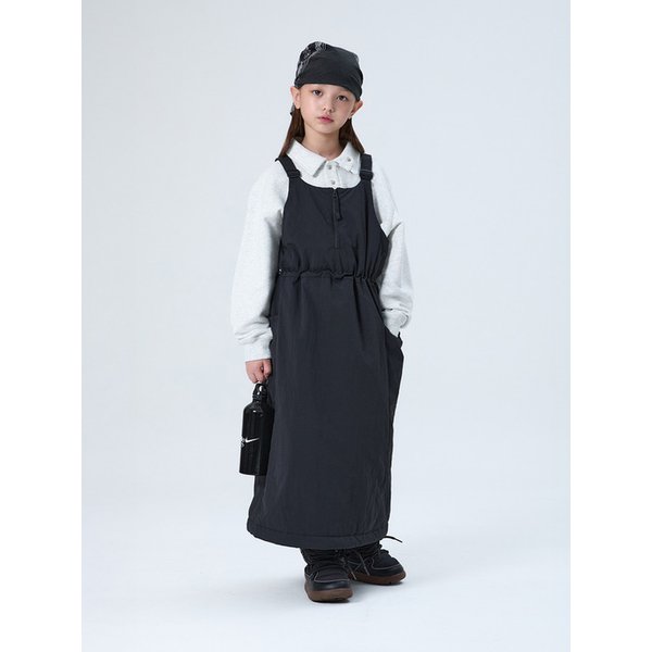 KIDS W 코지 패딩 원피스 Black