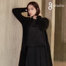 [런칭가69,900원]지스튜디오 21FW 튤 블라우스 블루종