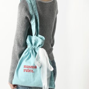 Ribbon eco bag_mint