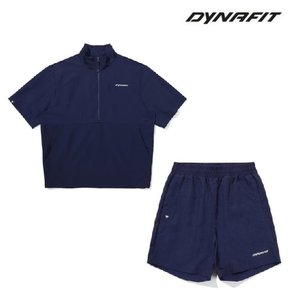 타슬란소재를 사용하여 가벼운 공용 반팔 아노락 셋업  타란반팔&반바지 YUM23601YUM23375N4GJ
