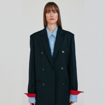EENK ZELL Single-Breasted Blazer - Navy