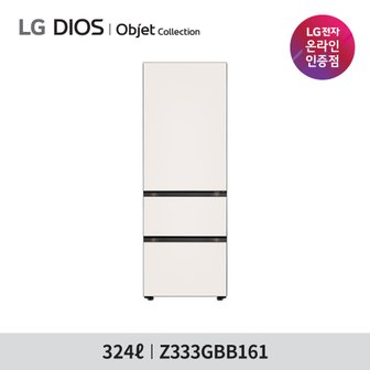 LG DIOS 김치톡톡 오브제 김치냉장고(스탠드형) Z333GBB