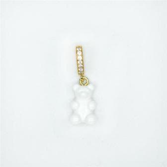 크리스탈헤이즈 크리스탈 헤이즈 Nostalgia Bear Pave Pendant Powder