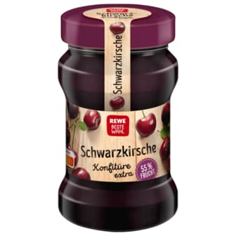  독일 레베 REWE Beste Wahl 베스트발 블랙체리잼 340g (병)