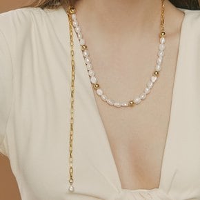 [BTS 제이홉, 소유, 몬스타엑스 기현, 우즈, 에스파 닝닝, 이사배 착용] multiple costume pearl necklace