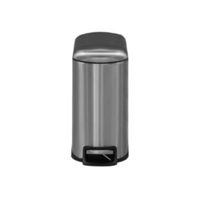 밀리 무소음 페달 휴지통 슬림 20L - 스테인레스