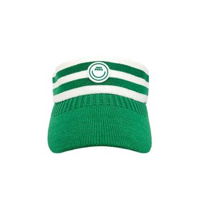 Stripe Knit sun visor 스마일와펜 니트 선캡 GREEN