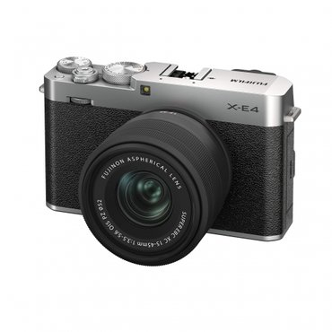  후지 필름 미러리스 디지털 카메라 FUJIFILM X-E4 렌즈 키트 실버  F X-E4LK-1545-S