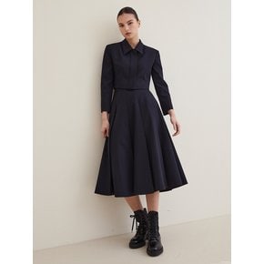 [4차리오더]Pleated Skirt - Navy