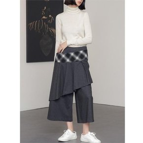 RUFFLE SWING CULOTTES WOOL WIDE PANTS[A]