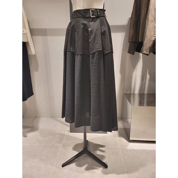 [여주점] 벨티드 비죠 플레어 스커트(SASK04441)