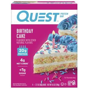 미국직구 Quest 퀘스트 벌스데이케이크 프로틴 60g 4입 2팩 Birthday Cake