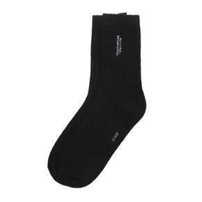 N224ASO540 부클 울 크루삭스 블랙 2837306