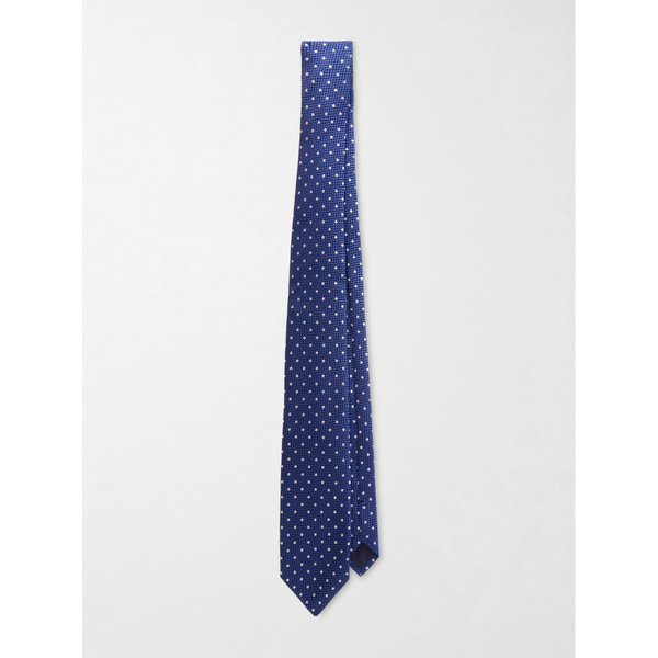 8cm 자수 폴카 도트 실크 자카드 넥타이 46376663163003379