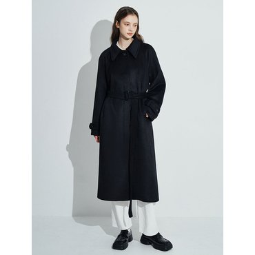 로제프란츠 Classic Wool balmacaan Coat [Black]