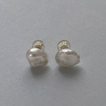 서림아트 [Line Art] Baroque Pearl Earring(Bold)