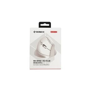 GEOMAX 블루투스+무선 무소음 버티컬 마우스 화이트