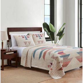 영국 펜들턴 담요 PENDLETON - Palm Canyon Pieced Quilt Set Embroidered Cotton Blanket and P