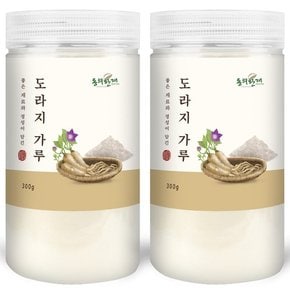 세척한 프리미엄 국산 도라지 가루 분말 300g x 2개