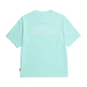 [여주점] N252UTS070 리젠 별자리 그래픽 세미오버핏 반팔 티셔츠 MINT