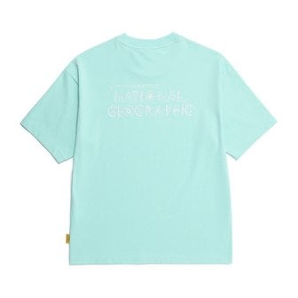 내셔널지오그래픽 [여주점] N252UTS070 리젠 별자리 그래픽 세미오버핏 반팔 티셔츠 MINT