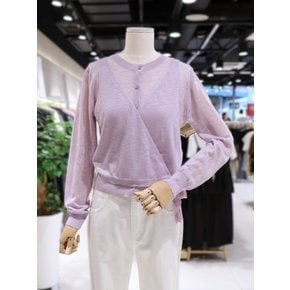 [파주점] 랩스타일 뷔스티에 시스루 니트 가디건 PR3KG861