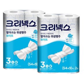 크리넥스 빨 아쓰는 위생행주 키친타올 54+9매 2롤x2팩