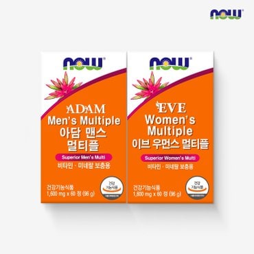 나우 [나우푸드] 아담 맨스 멀티플 (60정) + 이브 우먼스 멀티플(60정)