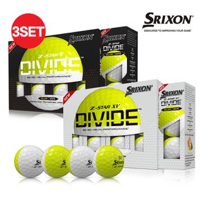 [SSG더많이특가][스릭슨] NEW Z-STAR8 XV DIVIDE 3피스 골프공 12구 3세트