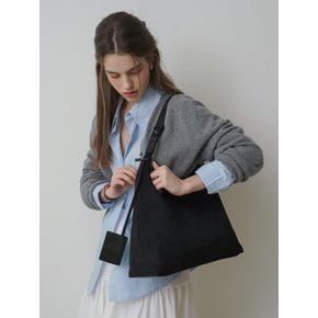 플럼 스웨이드 호보백 Flume Suede Hobo Bag- 블랙