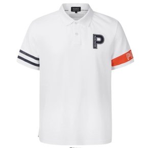 [가격인하] 남성 뱃지 컬러 블록 반팔 칼라 티셔츠 511C2TO001