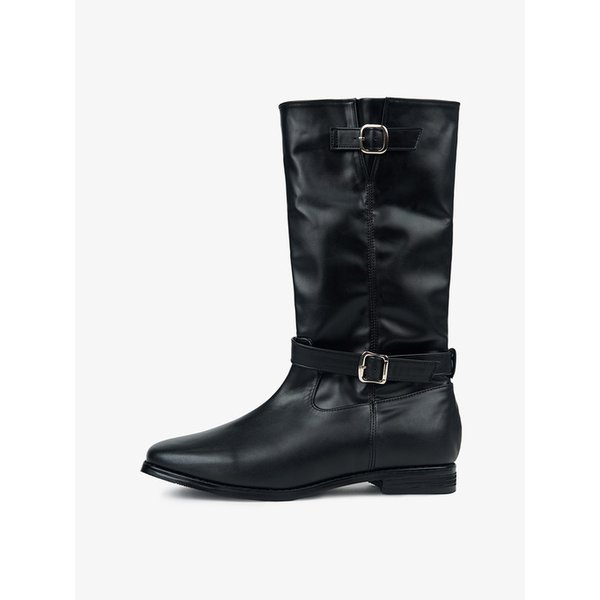 엔비 버클 스트랩 미들 부츠 2.5cm (CW0102BK)