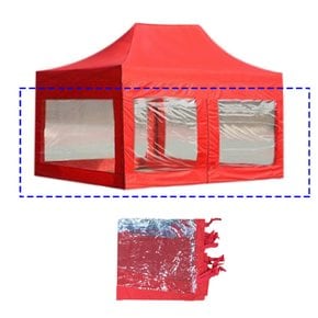 천막 투명 바람막이 4면세트 D형 야외 베란다 우풍 비닐 옥상 창문 마당