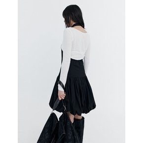 Balloon Layered Dress_Black