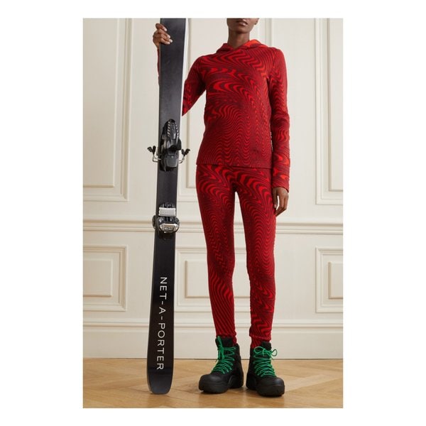 아즈텍 마운틴 Ed Curtis Jacquard-knit Leggings 레드 43769801098530728