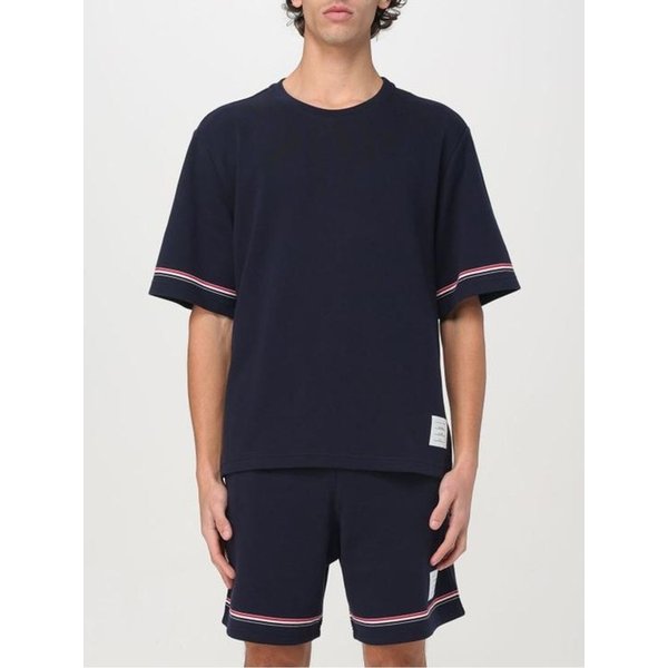 25SS 톰브라운 반팔 티셔츠 MJS282AJ0199415 NAVY DOM