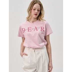 Dear Me Half_Sleeve T-shirt_Pink