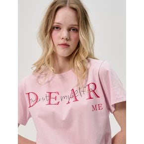 Dear Me Half_Sleeve T-shirt_Pink