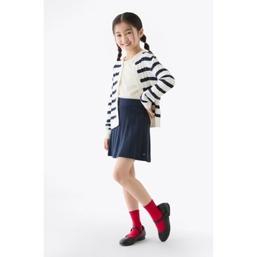 타미힐피거키즈 25년 S/S        T42F0TSC100GT1       미니 케이블 스커트